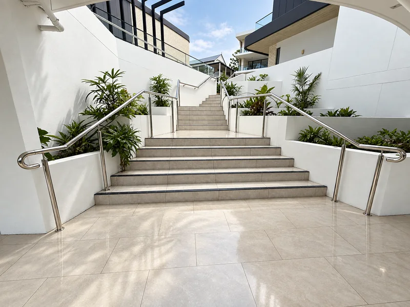 Stainless handrails — product reference